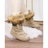 Resti Light brown slip-on boots a'la snow boots for women Gomllo | ePonuda.com