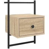  Noćni ormarić zidni boja hrasta 35x30x51 cm konstruirano drvo | shoptok.hr