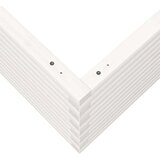  Vrtno cvetlično korito belo 80x80x45,5 cm trdna borovina | Shoptok.si