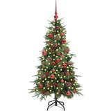 vidaXL Umjetno božićno drvce s nogom s stalakom Zelena 150 cm PE i PVC | shoptok.hr