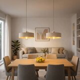  Brilagi - Visilica na sajli 1xE27/60W/230V prečnika 30 cm bež/zlatna | Eponuda.com