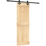 Furnova Drsna vrata s kompletom vodil 70x210 cm trdna borovina, (21945129) | Shoptok.si