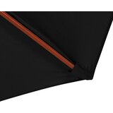  Suncobran s drvenim stupom 300 x 258 cm crni | Eponuda.com