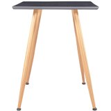  Blagovaonski stol sivi i boja hrasta 120 x 60 x 74 cm MDF | shoptok.hr