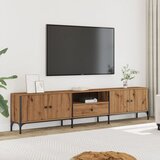 vidaXL TV omarica s predalom artisan hrast 200x25x44 cm inženirski les Cene