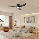  ZEVENTI - LED plafonski ventilator ORBITO LED/24W/230V Wi-Fi Tuya crni + daljinski upravljač | Eponuda.com