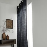 Today rideau à oeillets 140/240 coton teranga navy inaya blue | shoptok.hr