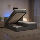  Krevet od pjene s madracem i LED-om Tamnosiva 160 x 200 cm | shoptok.hr