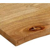 Stolna Mizna plošča z naravnim robom 70x60x3,8 cm trden mangov les, (21412329) | Shoptok.si