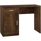 Maison Chic Pisalna miza - pisarniška miza - Računalniška miza s predalom in omarico dim. hrast 100x40x73 cm les, (21785529) Cene