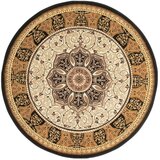 Think Rugs Crni/bež okrugao tepih ø 150 cm Heritage – Cijene