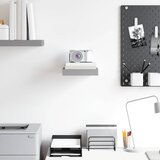  Plutajuća zidna polica siva 23 x 23,5 x 3,8 cm MDF | shoptok.hr