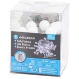 Aigostar led spoljašnja girlanda 25xLED/3xAA/8 funkcija 2,8 m IP44 hladna bela | Eponuda.com