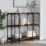 vidaXL Konzolni stol boja hrasta 102x35x90 cm od konstruiranog drva Cijene
