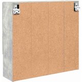 vidaXL Ogledalna omara Betonsko siva 59 x 17 x 55 cm Konstruiran les | Shoptok.si
