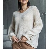  Beige V-neck sweater Gista | shoptok.hr