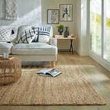 Flair Rugs Ročno tkana preproga iz konopljastega osleza v naravni barvi 120x170 cm Drew Stripe – | Shoptok.si