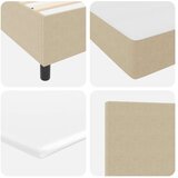  postelja s pomičnim dnom z vzmetnico Svetlo bež 80x200 cm Kabelska tkanina, (22083468) | Shoptok.si