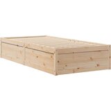 vidaXL Posteljni okvir 90x200 cm trdna borovina | Shoptok.si