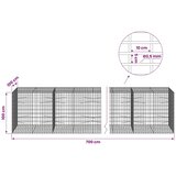  Gabion s žicom debljine 3 5 mm i mrežom 5x10 cm 700x100x100 cm - 100 cm 100 cm 700 cm | shoptok.hr