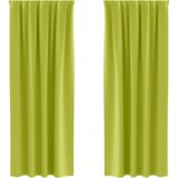 vidaXL Zavjese 2 pcs Jabukova zelena 225 x 140 cm Poliester | shoptok.hr
