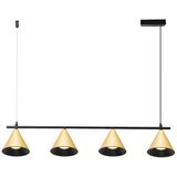  Luster na sajli CONE 4xGU10/10W/230V zlatna/crna | Eponuda.com
