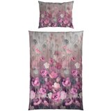 Esposa OBOJESTRANSKA POSTELJNINA 140/200 cm saten siva | Shoptok.si