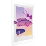  Plakat - Fantastic Fish - artistic illustration of fish on a colorful background 60x90 Bez okvira s margom | shoptok.hr