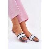 Boto Patterned Flat Women's Sandals White Leysi | Shoptok.si