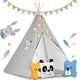 Nukido Teepee šator za djecu s svjetlima - sivi | shoptok.hr