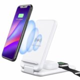 Bežični punjač B-13 3u1 za iPhone,Airpods,Apple Watch 15W beli