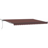 Tenda na automatsko uvlačenje s LED svjetlima bordo 450x300 cm | shoptok.hr