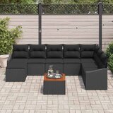  Sjedeća garnitura za vrt 9 kom. Crna poliratan 288.5 x 178.5 x 69 cm | shoptok.hr