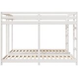  Trokatni krevet Bijelo 200 x 200 cm Čvrsto borovo drvo | shoptok.hr