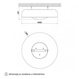 HOME LIGHT solea 76 plafonska svetiljka 20W cct bela | Eponuda.com