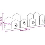  Vješalica Smeđa 48 x 8 x 15 cm Čvrsto mahagonijsko drvo | shoptok.hr
