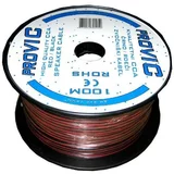 Cabletech kabel za avtozvočnike 100 m, 2x 2.50 mm2, rdeč-črn, SW-2X2.5