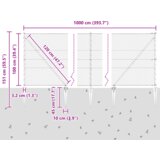 vidaXL šesterokotna ograja zelena 1x10 m jeklo | Shoptok.si