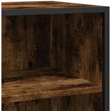 vidaXL Komoda dimljeni hrast 68x35x76 cm inženirski les in kovina | Shoptok.si