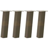  Noge za klubsko mizico 4 kosi naravno jeklo 30 cm jeklo | Shoptok.si