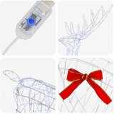  Reindeer vuče saonice LOVIISA 450 LED lampica Hladno bijela | shoptok.hr