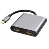 E-green adapter usb 3.1 tip c (m) - 2 x hdmi Cene