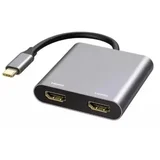 adapter usb 3.1 tip c (m) - 2 x hdmi