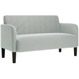 Dvosjed svijetlosiva 109 cm baršunasta | Shoptok.si