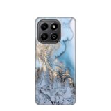 torbica silikonska print za honor X6b blue gold marble