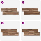 Zidna Ploča 10 kom. Prirodna 55 x 20 x 2 cm | shoptok.hr