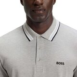 Boss Paddy Piqué Polo Shirt Silver Grey Siva | shoptok.hr