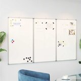  Magnetna bijela ploča sklopiva 180 x 100 x 1,7 cm aluminijska | shoptok.hr