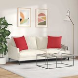  Jastučići za sofu 2 pcs Crvena 50 x 50 cm tkanina | Eponuda.com