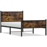 Metalni okvir kreveta s uzglavljem i podnožjem 100 x 200 cm | shoptok.hr